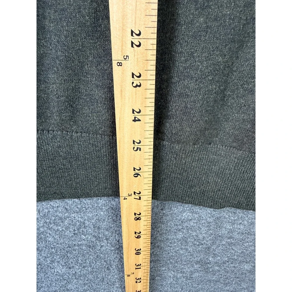 Banana Republic V-Neck Sweater Mens L Olive Preppy Lux Silk Cashmere Blend Money
